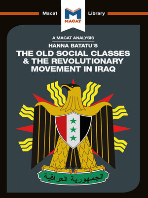 cover image of An Analysis of Hanna Batatu's the Old Social Classes and the Revolutionary Movements of Iraq